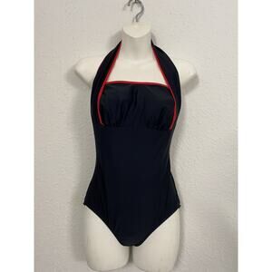 Shape Detector One Piece Bathing Suit Tummy Control Size 8 made in the USA BLK